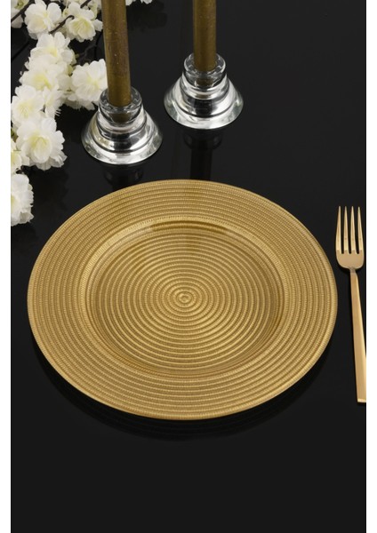 6'lı Cam Supla Seti Gold Kuresplgldrope 33 cm