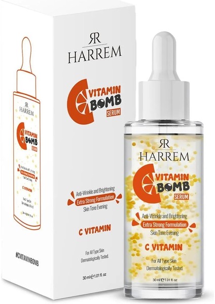 Aydınlatıcı Cilt Tonu Eşitleyici Mikrokapsül C Vitamin Bombası Serum 30 ml