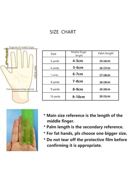 Parmak Korumalı Kaleci Eldiveni Futbol Eldivenleri Yetişkinler Çocuk (Yurt Dışından)