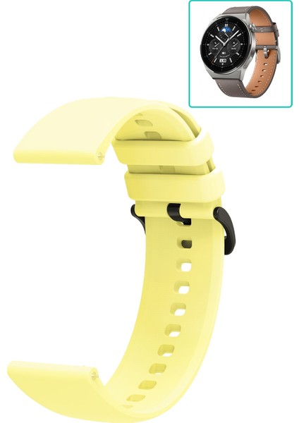 Huawei Watch Gt3 Pro 46MM Uyumlu Kordon Yumuşak Dokulu Soft Renk Tokalı Silikon Kayış fiyatları