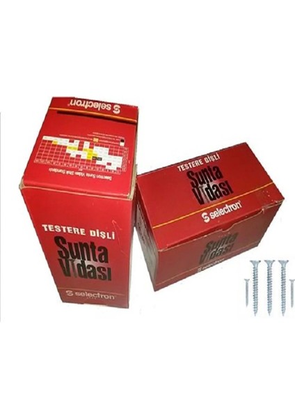 Sunta Vidası 3,5X30 Selectron Marka 1000 Adet Kutulu