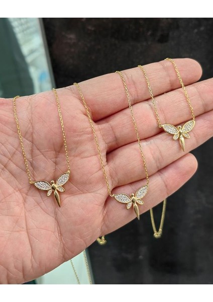 Beyaz Taşlı Gümüş Melek Kolye fiyatları