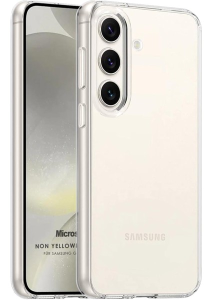 Samsung Galaxy S24 Kılıf Non Yellowing Crystal Clear Sararma Önleyici Kristal Şeffaf