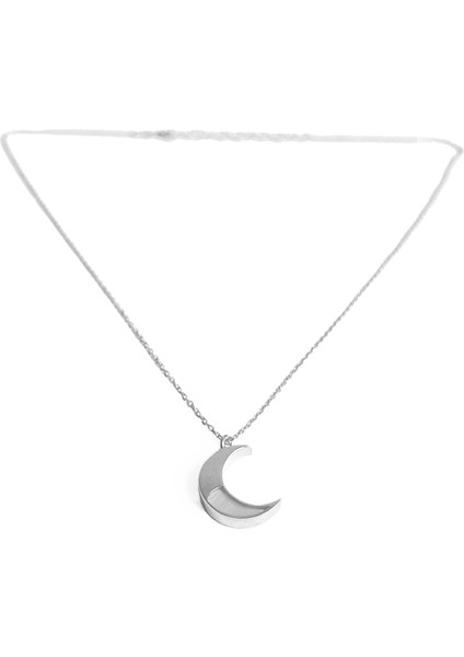 Sedef Taşlı Ay Gümüş Kolye indirimleri