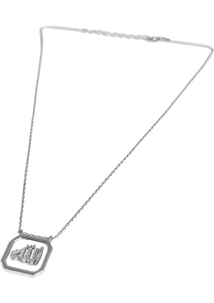 Arapça Cam Üzerine Allah Yazılı Gümüş Kolye indirimleri