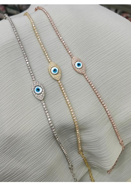 2 mm Suyolu Zincirli Opal Göz Gümüş Bileklik