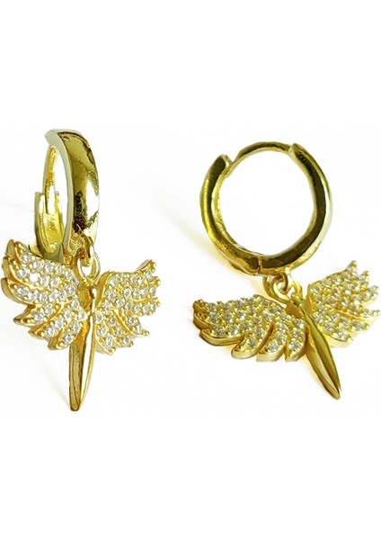 Sallantılı Melek Gümüş Küpe modelleri