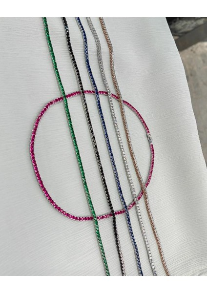 Beyaz Taşlı 3 mm Suyolu Gümüş Kolye fiyatları