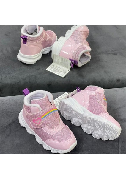 Ömür Linda Patik Çocuk Bot Sneaker Ayakkabı Siyah