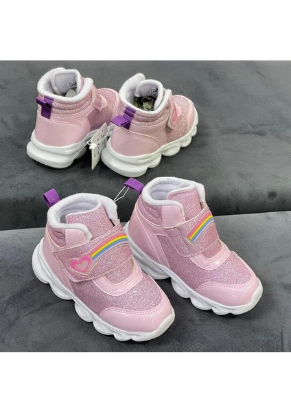 Ömür Linda Patik Çocuk Bot Sneaker Ayakkabı Siyah