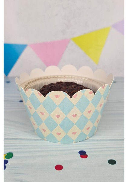 Alice In Wonderland Konsepti Cupcake Sargısı 10'lu