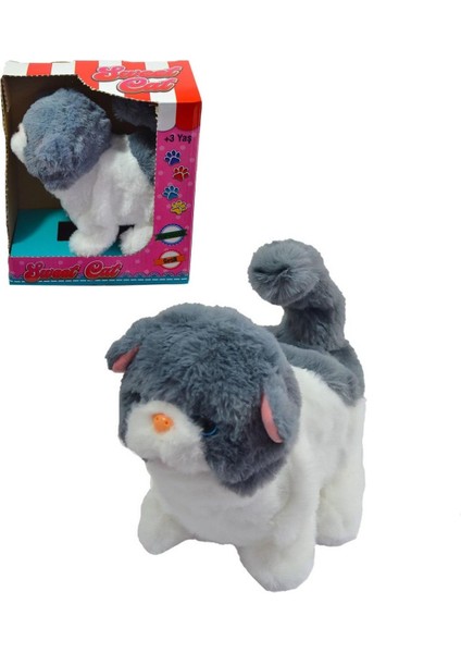 Yürüyen, Sesli Hareketli Sevimli Peluş Kedi - Sweet Cat