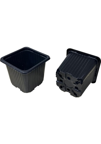 Vakum 8 x 8 x 7 Siyah Kare Saksı (75 adet)