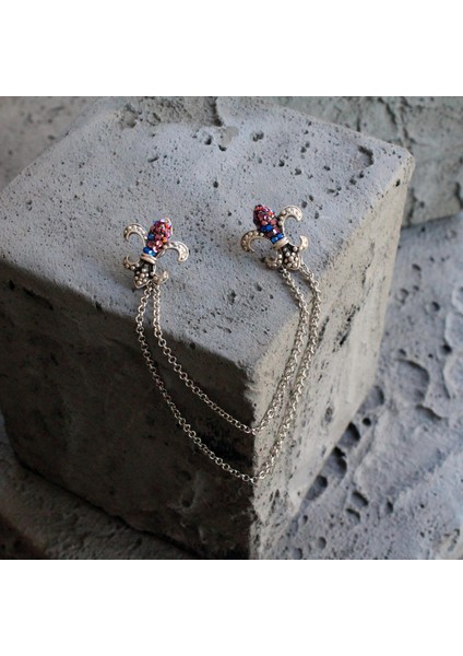 Fleur De Lis Figürlü Gömlek Yaka Iğnesi modelleri