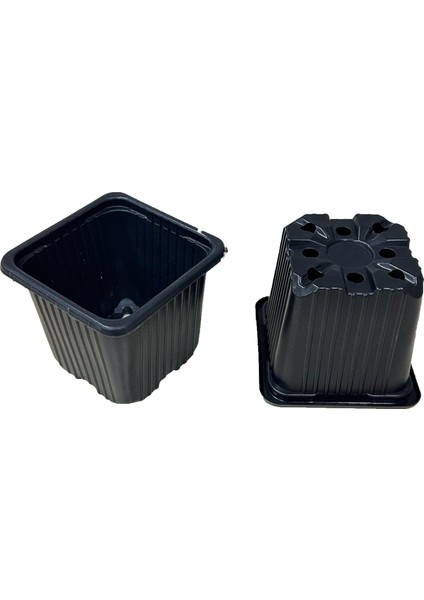 Vakum 8 x 8 x 7 Siyah Kare Saksı (100 adet) fiyatları