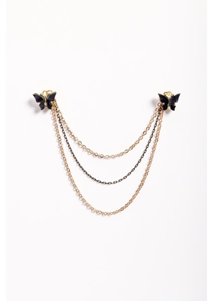 Kelebek Figürlü Gömlek Yaka Iğnesi