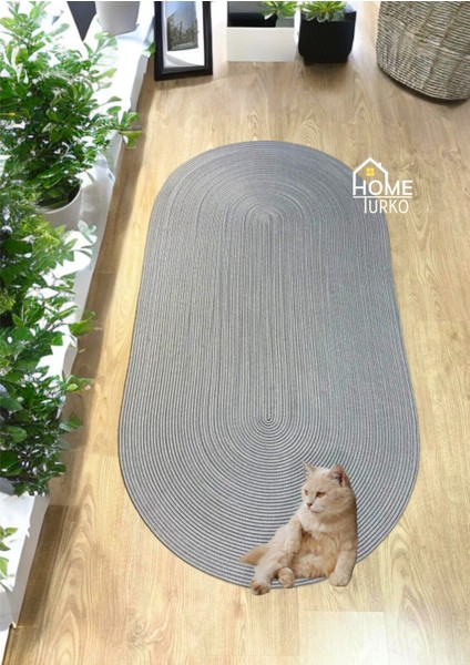 Hasır, Jüt Desenli Modern Iç ve Dış Kapı Önü Paspası, Balkon Paspası, Banyo Paspası / Hediyelik.
