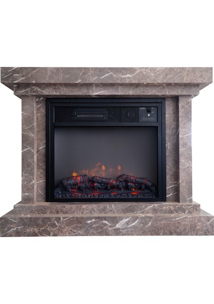 HBM2000AL Heatbox Elektrikli Fanlı Şömine 2000 Watt (110X34X87) Bluetooth Ses Efektli