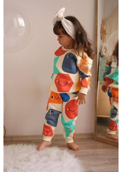 Lolipop Kids Store Geometrik Desenli Unisex Eşofman Takımı