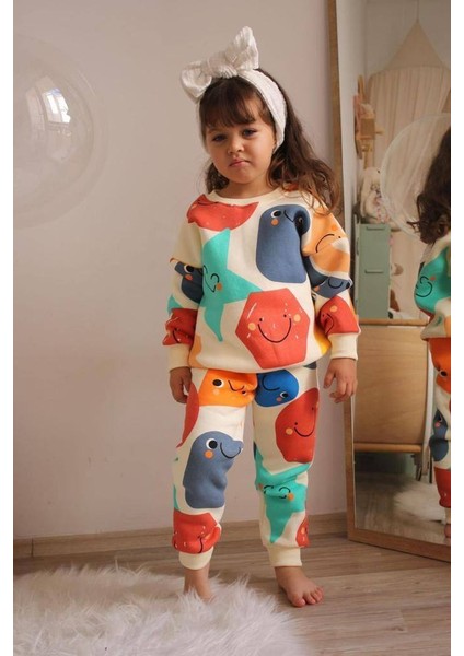 Lolipop Kids Store Geometrik Desenli Unisex Eşofman Takımı