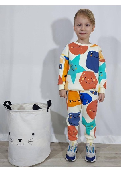 Lolipop Kids Store Geometrik Desenli Unisex Eşofman Takımı