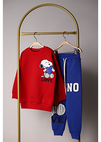 Lolipop Kids Store Peanuts Love Sırt Baskılı Eşofman Takımı