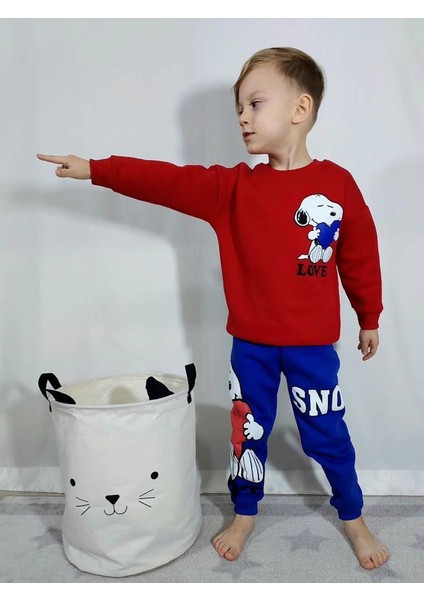 Lolipop Kids Store Peanuts Love Sırt Baskılı Eşofman Takımı