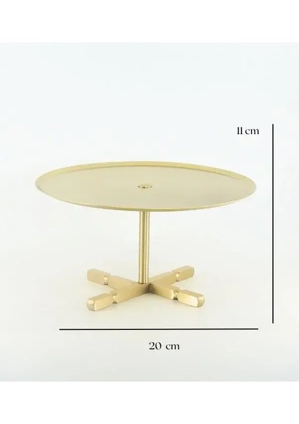 Pirinç Ayaklı Sunumluk, Tepsi - 20CM modelleri