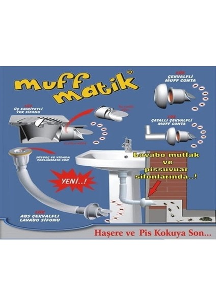 Muff Matik Lavabo Sifon Koku Giderici (5 Adet)