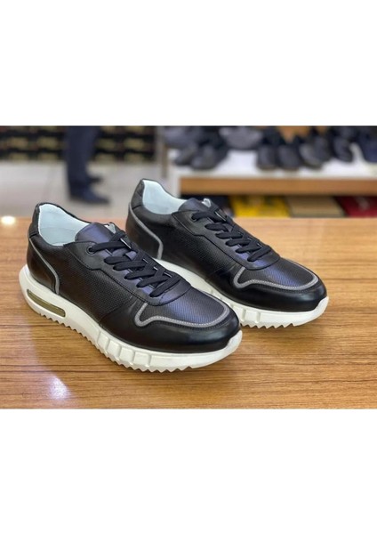 Alberto Rossi H&Ş-3246 Erkek Günlük Deri Sneaker Ayakkabı Siyah