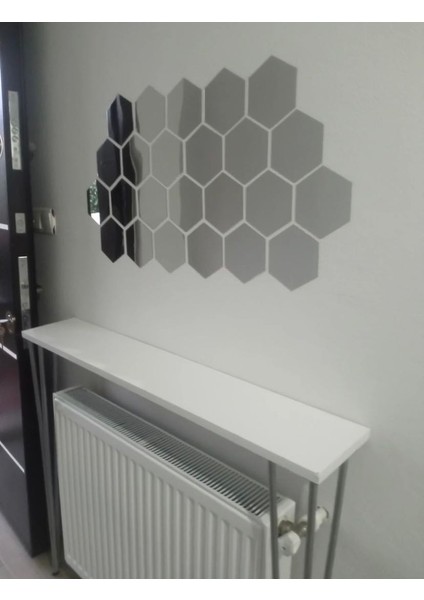 Dekoratif Pleksi Ayna Bal Peteği 17 x16 10 Adet