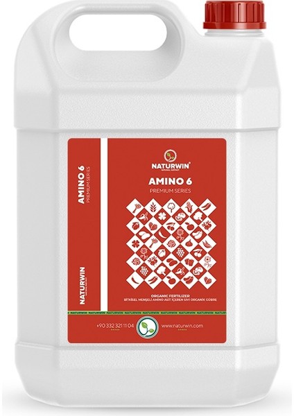 Amino 6 (Sıvı Aminoasit) Organik Gübre 5 Lt