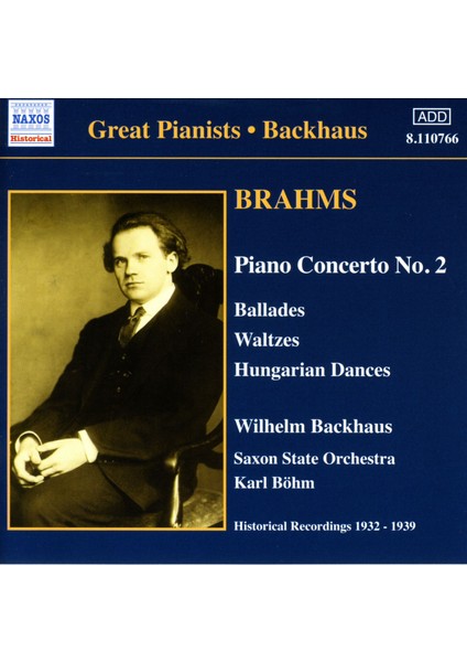 Brahms: Pıano Concerto No.2-Cd