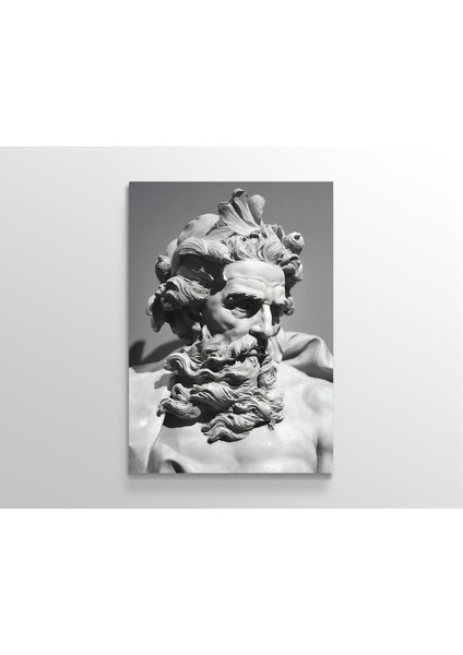 Zeus Heykeli Modern Dekorasyon Kanvas Tablo