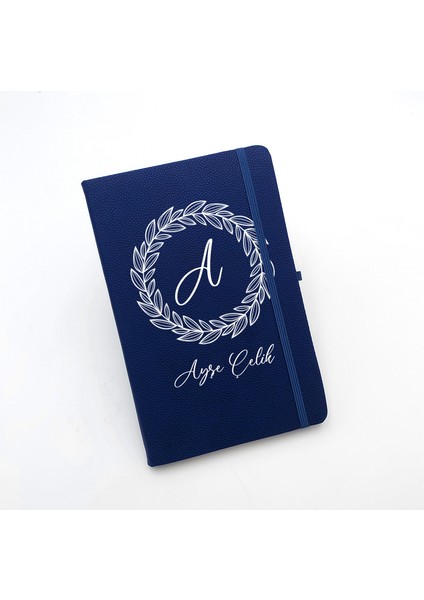 Kişiye Özel Mavi Defter & Mavi Çay Fincanı & Beyaz Kalem & Bubble Mum Hediye Seti modelleri
