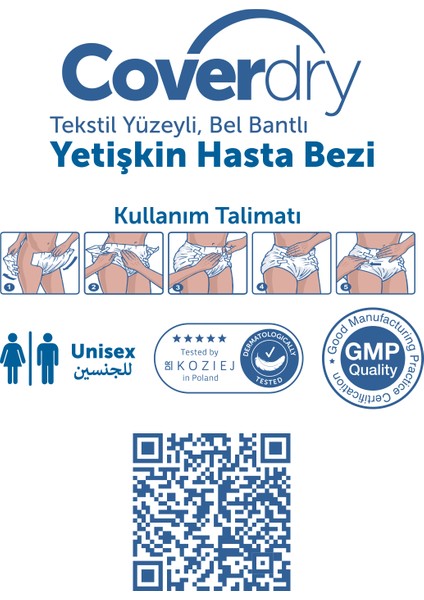 Yetişkin Hasta Bezi Large 30'lu - 4 Paket 120 Adet