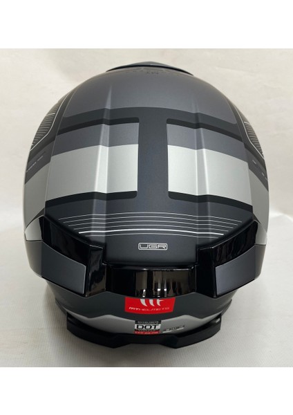 Thunder 4sv R25 C2 Mat Greey Şefaf Vizörlü Kapalı Kask