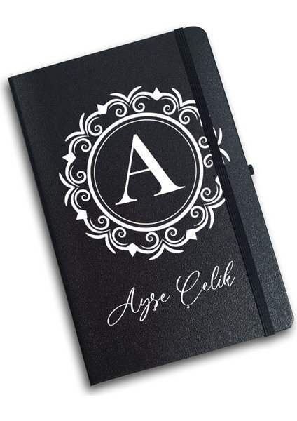 Kişiye Özel Siyah Defter & Siyah Kupa & French Press & Siyah Kalem & Ihlamur & Ada Çayı Hediye Seti modelleri