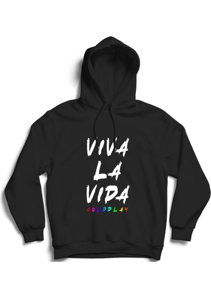 Coldplay, Viva La Vida, Rock Metal Müzik Grubu Kapüşonlu Sweatshirt Hoodie