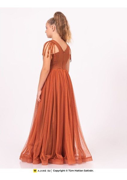 Abiye ve Mezuniyet Bel Detaylı Kız Elbise fiyatları