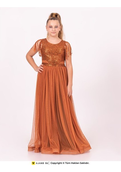 Abiye ve Mezuniyet Bel Detaylı Kız Elbise indirimleri