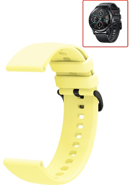 Honor Magic Watch 2 46MM Uyumlu Kordon Yumuşak Dokulu Soft Renk Tokalı Silikon Kayış fiyatları