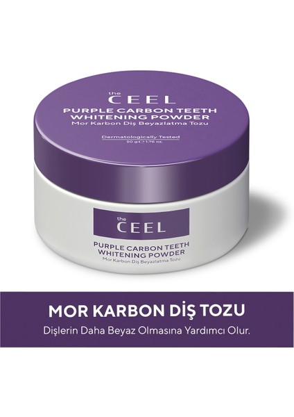 The Ceel Diş Aktif Mor Karbon Diş Tozu 50 gr