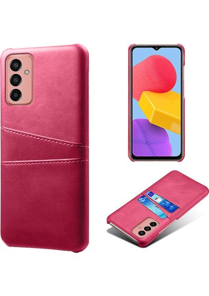 Samsung Galaxy M13 Için Çift Kart Yuvalı 4g Telefon Kılıfı Için, Damla Dayanıklı Pu Deri Kaplı Sert Pc Kapak Çizgisi (Yurt Dışından)