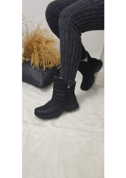 Çiğdem Kar Botu - Siyah - 38 - ST01236-SİYAH-38