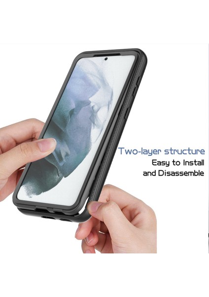 Samsung Galaxy S21 4g/5g Tam Koruma Telefon Kılıfı Sabit Pc+Yumuşak Tpu Hibrit Kapak Pet Ekran Koruyucu Baby Mavi (Yurt Dışından) fiyatları