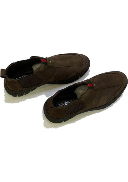 6320 Erkek Günlük Bağsız Kısa Tarz Deri Bot Kahve Nubuk fiyatları