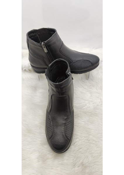 Siyah Gerçek Deri Kemik Çıkıntısına Özel Anne Botu - Siyah - 38 - ST01000-SİYAH-38 modelleri