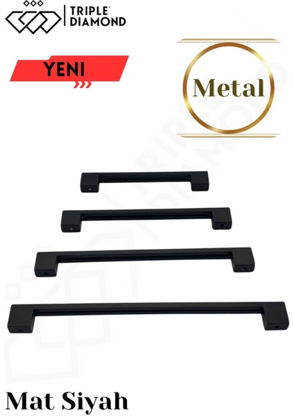 128 mm Metal Siyah Çekmece Kulpları Dolap Mutfak Mobilya Kulpu 1 Adet ( 12.8 cm ) fırsatları