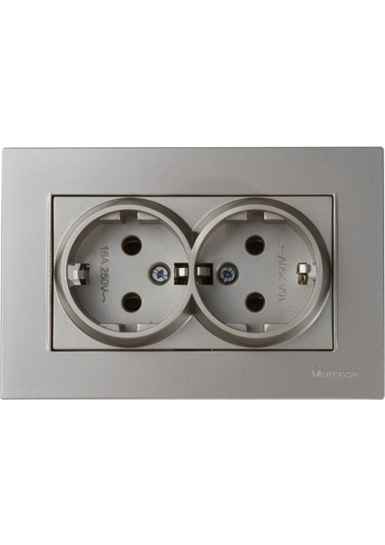 Rita Titanyum Ikili Topraklı Priz